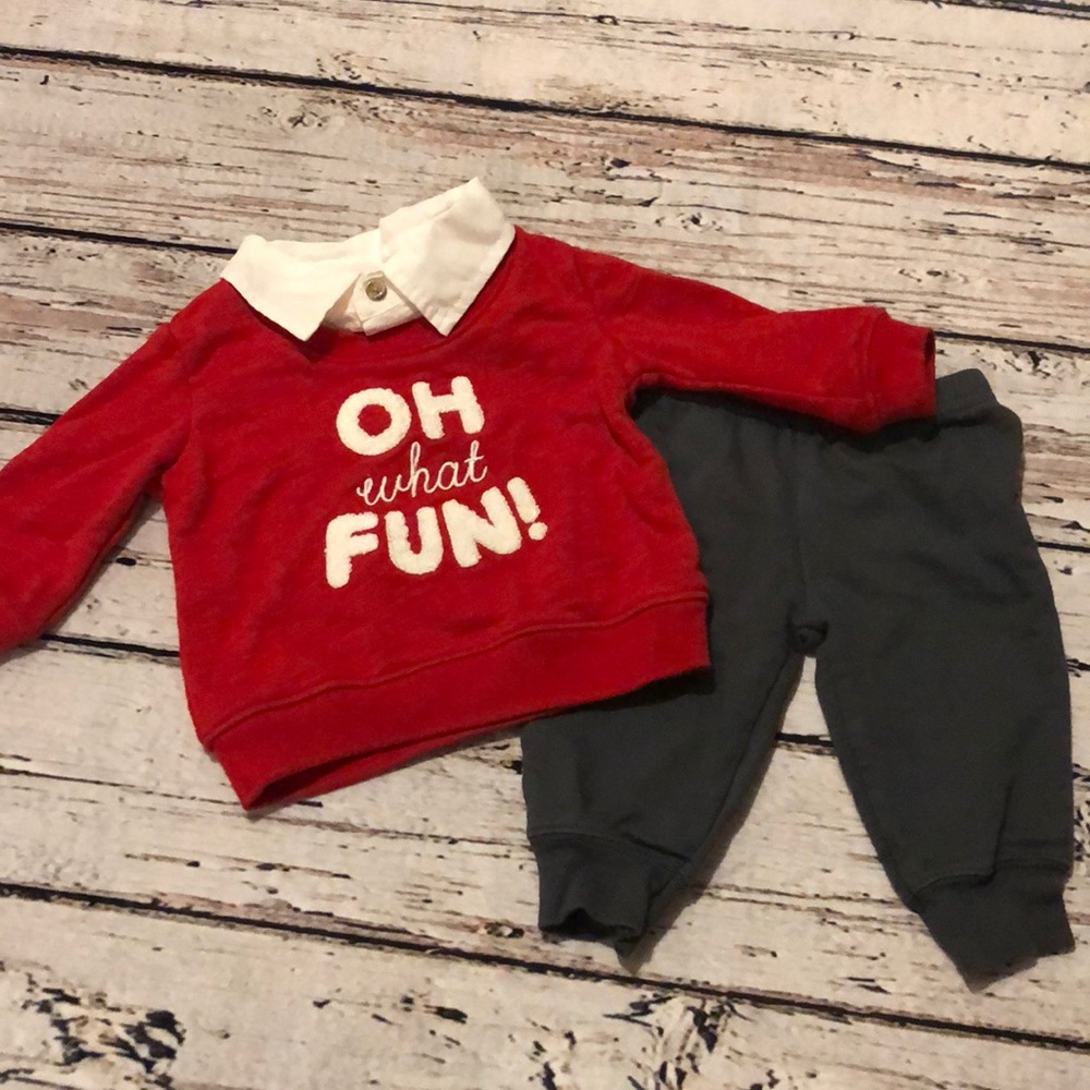 Cat and Jack Christmas outfit 0-3M